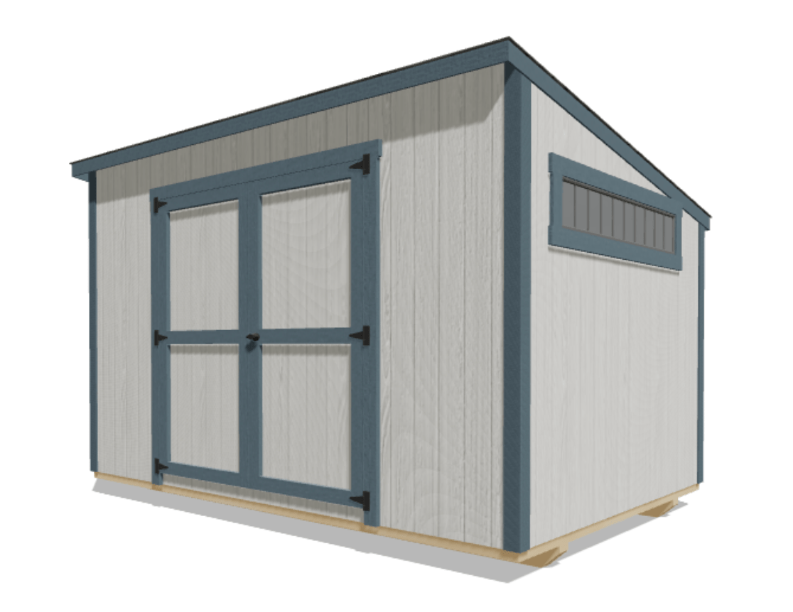 White Wooden Cottage Shed