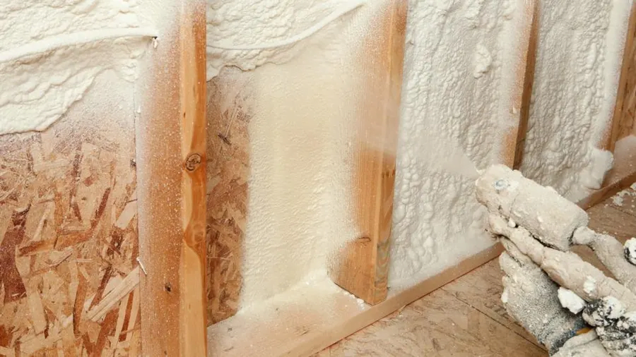 Wooden Spray Foam Insulation