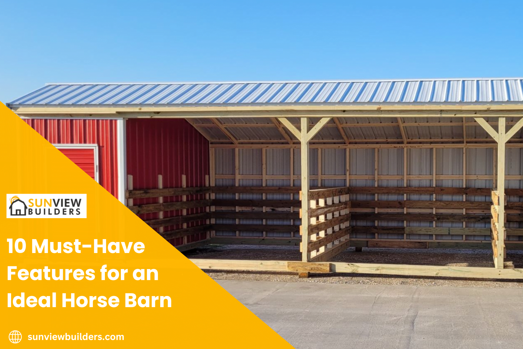 10 Must-Have Features for an Ideal Horse Barn